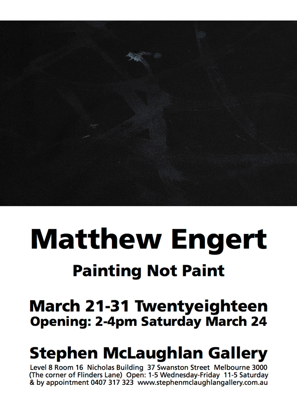 Engert exhibition flyer